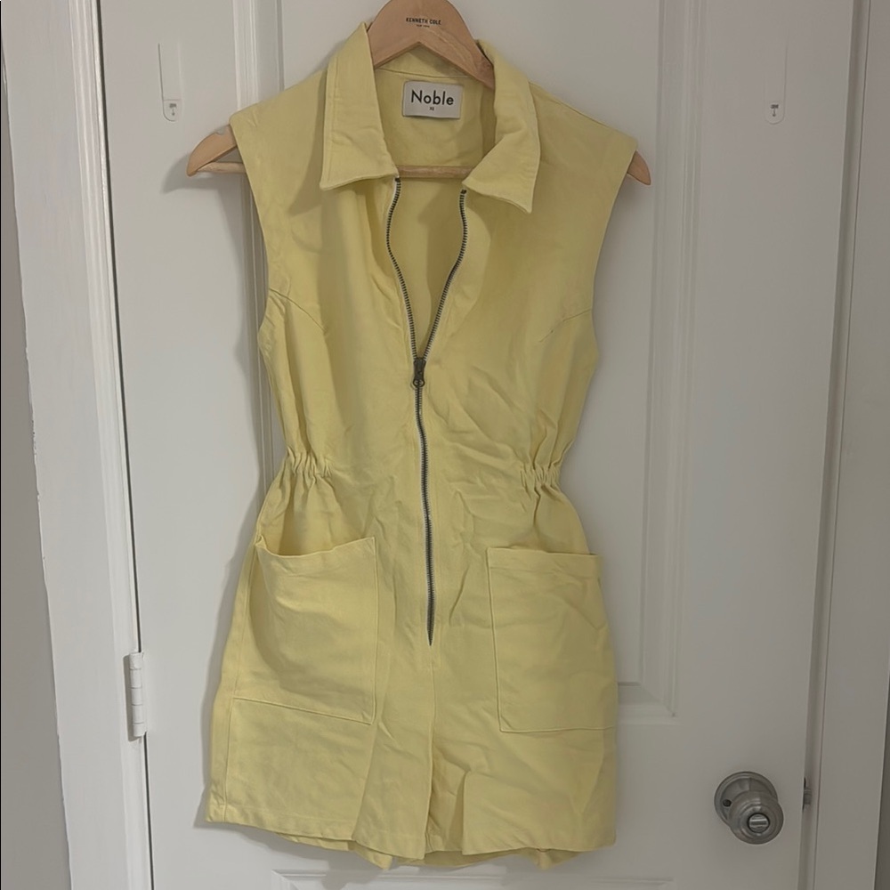 Yellow Sleeveless Jumpsuit
